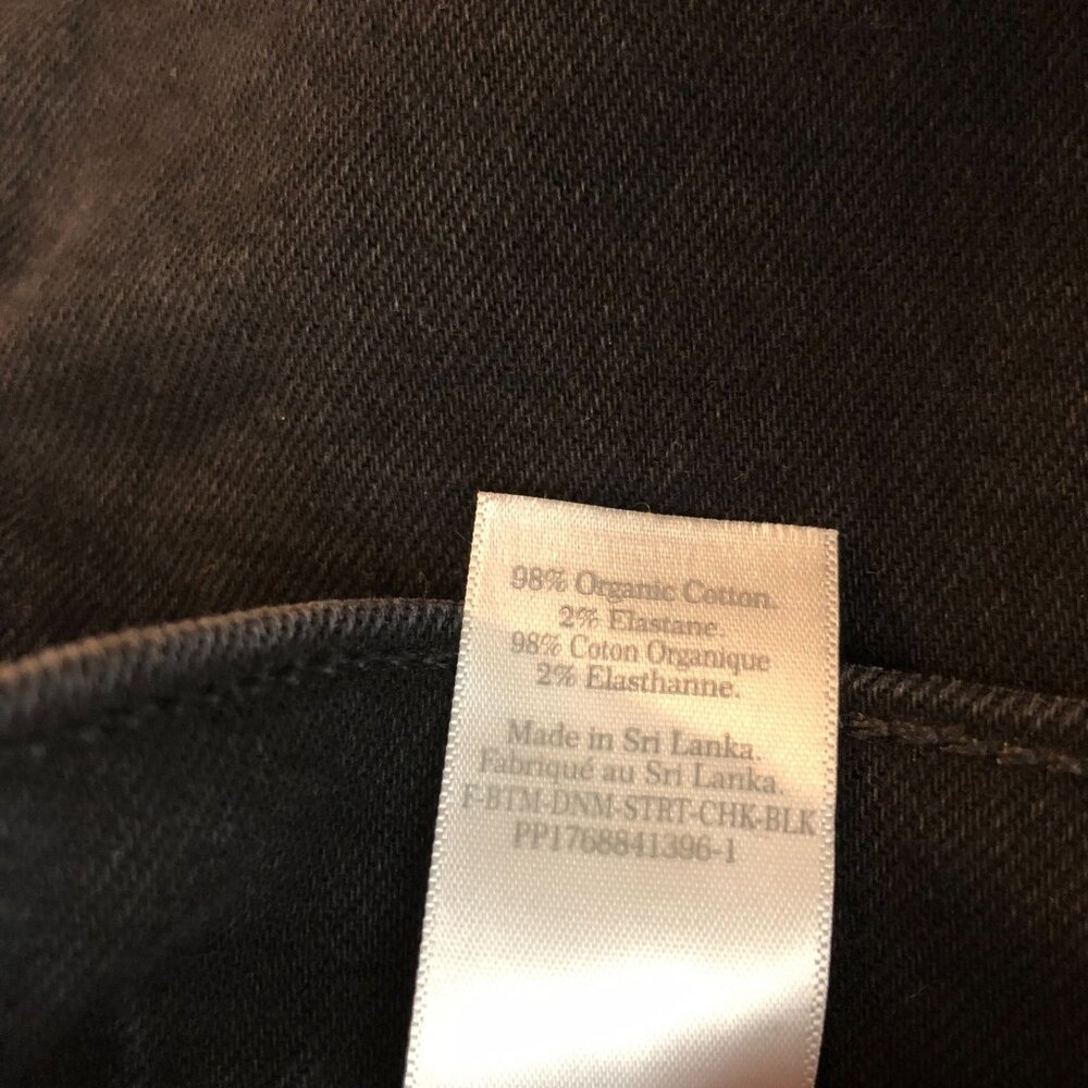 Everlane Womens The Original Cheeky Jeans Stretch Coal Black 32 - Picture 6 of 7